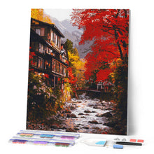 Charger l'image dans la galerie, Broderie Diamant - Village d'automne à Nikkō Japon