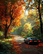 Charger l&#39;image dans la galerie, Diamond Painting - Broderie Diamant - Sur la route en automne