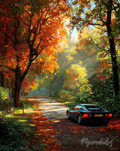 Charger l'image dans la galerie, Diamond Painting - Broderie Diamant - Sur la route en automne