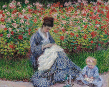 Charger l'image dans la galerie, Diamond Painting - Diamond Painting - Camille Monet et un enfant au jardin à Argenteuil - Monet