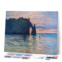 Charger l'image dans la galerie, Diamond Painting - La Falaise à Étretat, coucher de soleil - Monet