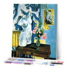 Charger l'image dans la galerie, Diamond Painting - Torso en plâtre avec bouquet de fleurs - Matisse
