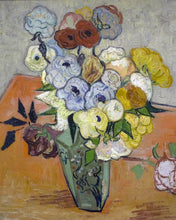 Charger l'image dans la galerie, Diamond Painting - Diamond Painting - Nature morte : vase avec roses et anémones - Van Gogh