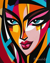 Charger l'image dans la galerie, Diamond Painting - Broderie Diamant - Visage Abstrait Éclatant
