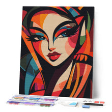Charger l'image dans la galerie, Broderie Diamant - Femme Abstraite Éclatante