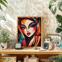 Charger l'image dans la galerie, Broderie Diamant - Femme Abstraite Éclatante