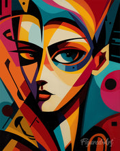 Charger l'image dans la galerie, Diamond Painting - Broderie Diamant - Portrait Abstrait Éclatant