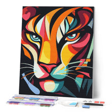 Charger l'image dans la galerie, Broderie Diamant - Tigre 1 Abstrait Éclatant