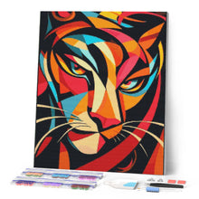 Charger l'image dans la galerie, Broderie Diamant - Tigre 2 Abstrait Éclatant