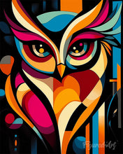 Charger l'image dans la galerie, Diamond Painting - Broderie Diamant - Hibou Abstrait Éclatant