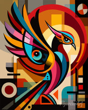 Charger l'image dans la galerie, Diamond Painting - Broderie Diamant - Phénix Abstrait Éclatant