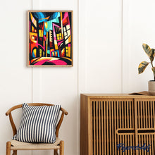 Charger l'image dans la galerie, Broderie Diamant - Paysage Urbain Abstrait Éclatant
