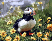 Charger l'image dans la galerie, Diamond Painting - Broderie Diamant - Macareux et floraison printanière