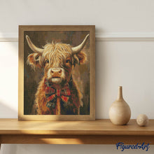 Charger l'image dans la galerie, Broderie Diamant - Vache Highland gentleman