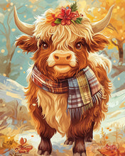 Charger l'image dans la galerie, Diamond Painting - Broderie Diamant - Vache Highland charme d’automne