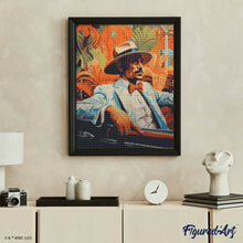Charger l'image dans la galerie, Broderie Diamant - Gentleman tropical