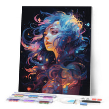 Charger l'image dans la galerie, Broderie Diamant - Femme rêve néon