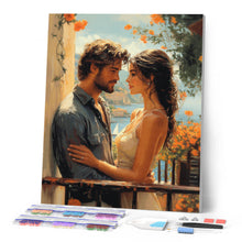 Charger l'image dans la galerie, Broderie Diamant - Couple romantique en bord de mer
