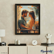 Charger l'image dans la galerie, Broderie Diamant - Couple romantique en bord de mer