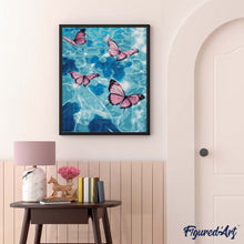 Charger l'image dans la galerie, Diamond Painting - Papillons Roses sur l’Eau