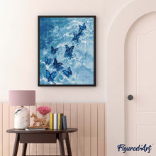 Charger l'image dans la galerie, Diamond Painting - Papillons Bleus sur l’Eau