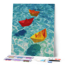Charger l'image dans la galerie, Diamond Painting - Bateaux en Origami sur l'Eau