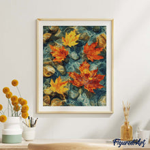 Charger l'image dans la galerie, Diamond Painting - Feuilles d’Ambre sur l’Eau
