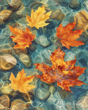 Charger l'image dans la galerie, Diamond Painting - Diamond Painting - Feuilles d’Ambre sur l’Eau