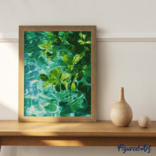 Charger l'image dans la galerie, Diamond Painting - Feuilles sur Eau Cristalline