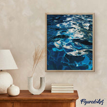 Charger l'image dans la galerie, Diamond Painting - Éclat Solaire Cristallin Bleu