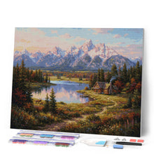 Charger l'image dans la galerie, Diamond Painting - Vallée des Reflets de Montagne