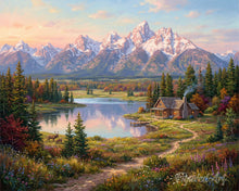Charger l'image dans la galerie, Diamond Painting - Diamond Painting - Vallée des Reflets de Montagne