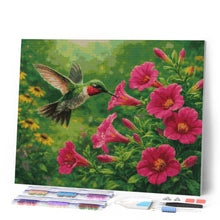 Charger l'image dans la galerie, Diamond Painting - Colibri Voltigeant