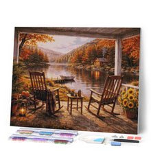 Charger l'image dans la galerie, Diamond Painting - Retraite Automnale au Bord du Lac