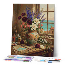 Charger l'image dans la galerie, Diamond Painting - Harmonie Florale Méditerranéenne