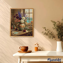 Charger l'image dans la galerie, Diamond Painting - Harmonie Florale Méditerranéenne