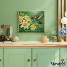 Charger l'image dans la galerie, Diamond Painting - Colibri et Fleurs