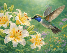Charger l'image dans la galerie, Diamond Painting - Diamond Painting - Colibri et Fleurs