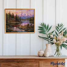 Charger l'image dans la galerie, Diamond Painting - Feu de Camp au Bord du Lac