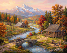 Charger l'image dans la galerie, Diamond Painting - Diamond Painting - Automne au Bord de la Rivière