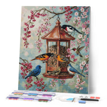 Charger l'image dans la galerie, Diamond Painting - Oiseaux et Fleurs de Cerisier