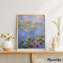 Charger l'image dans la galerie, Diamond Painting - Nymphéas rouges - Monet