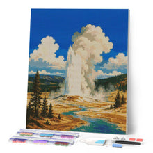 Charger l'image dans la galerie, Diamond Painting - Parc national de Yellowstone, Old Faithful - Wyoming