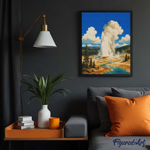 Charger l'image dans la galerie, Diamond Painting - Parc national de Yellowstone, Old Faithful - Wyoming