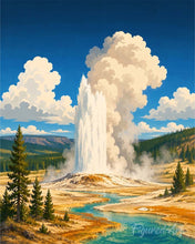 Charger l'image dans la galerie, Diamond Painting - Diamond Painting - Parc national de Yellowstone, Old Faithful - Wyoming