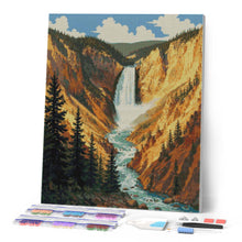 Charger l'image dans la galerie, Diamond Painting - Parc national de Yellowstone, Chutes inférieures - Wyoming