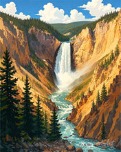 Charger l'image dans la galerie, Diamond Painting - Diamond Painting - Parc national de Yellowstone, Chutes inférieures - Wyoming