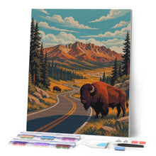 Charger l'image dans la galerie, Diamond Painting - Parc national de Yellowstone, vallée de Lamar - Wyoming