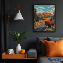 Charger l'image dans la galerie, Diamond Painting - Parc national de Yellowstone, vallée de Lamar - Wyoming