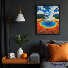 Charger l'image dans la galerie, Diamond Painting - Parc national de Yellowstone, Grand Prismatic Spring - Wyoming